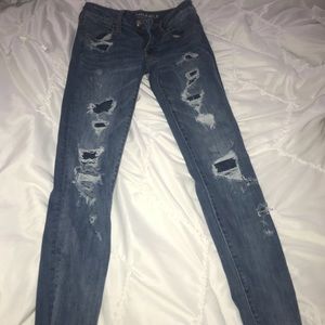 Distressed American Eagle jeans